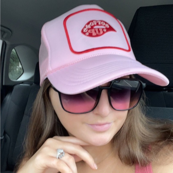 Pink trucker patch hat - Picture 7 of 7